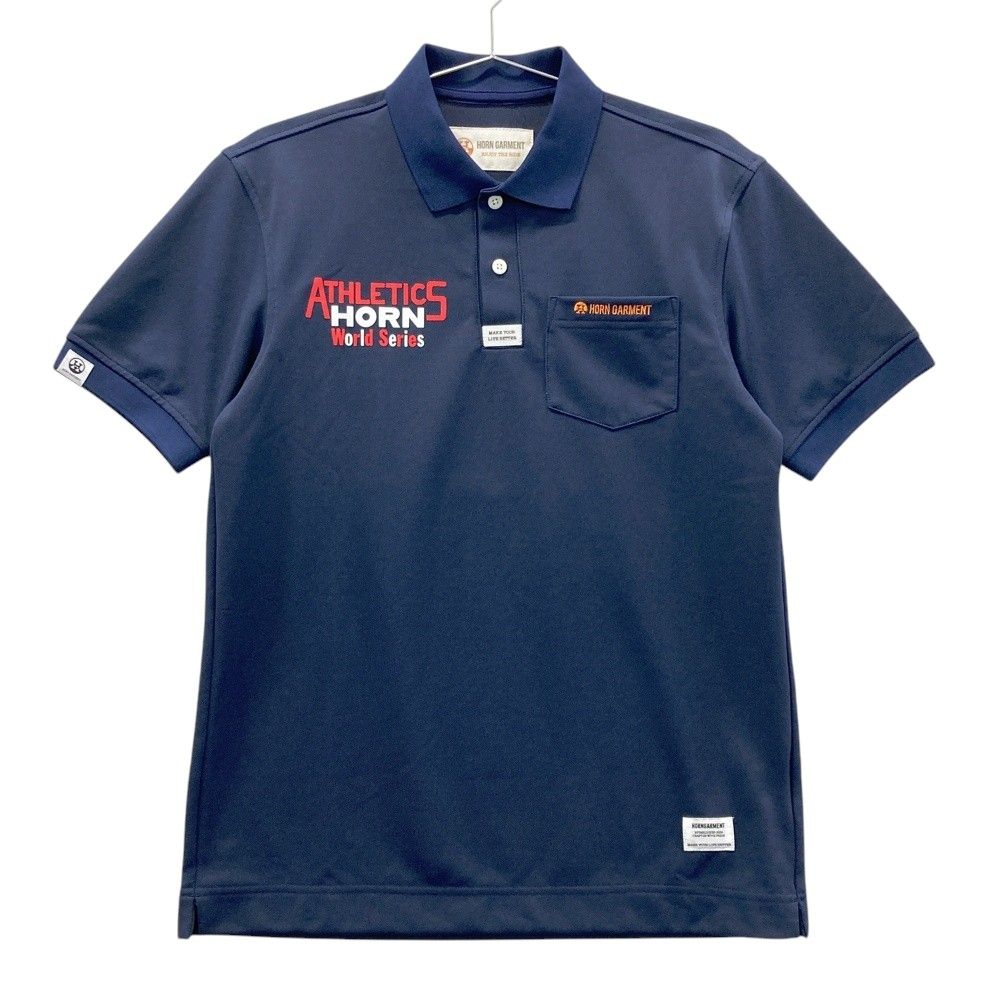 サイズ 44 HORN GMT ホーン ガーメント HVM-3A-AP08 半袖ポロシャツ ネイビー系 240101531236 ゴルフウェア メンズ ストスト