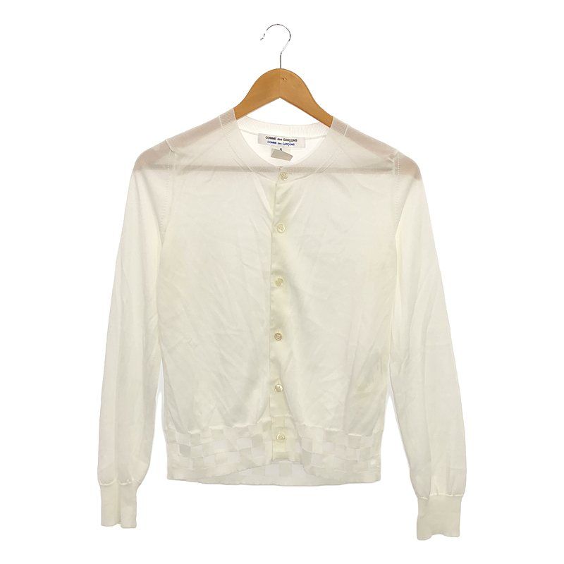 COMME des GARCONS SHIRT クルーネック カーディガン S COMME des GARCONS SHIRT クルーネックカーディガン 美品
