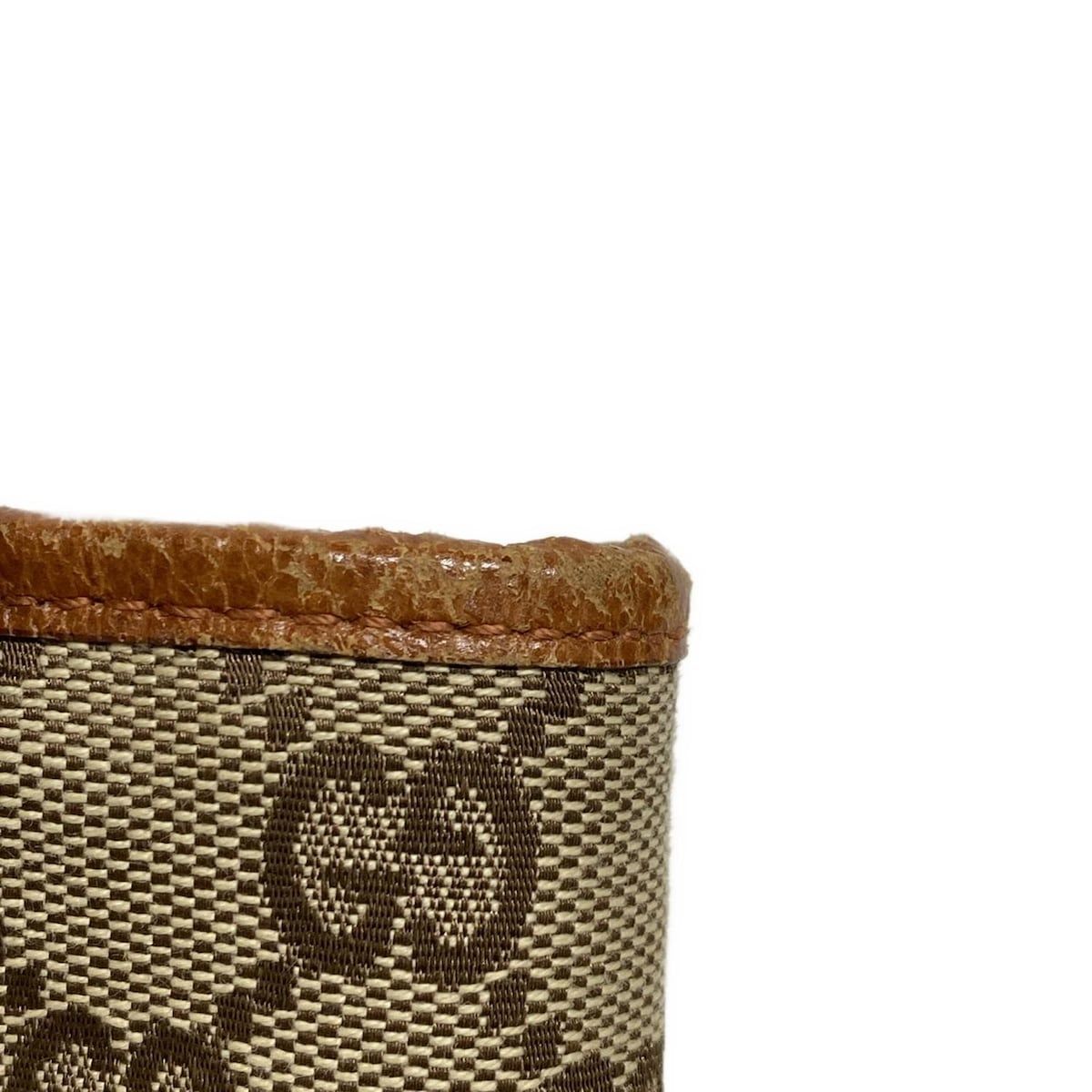 Gucci ハンドバッグ ベージュ/ブラック Auth GUCCI GG Canvas Shoulder Bag Beige Brown 121023