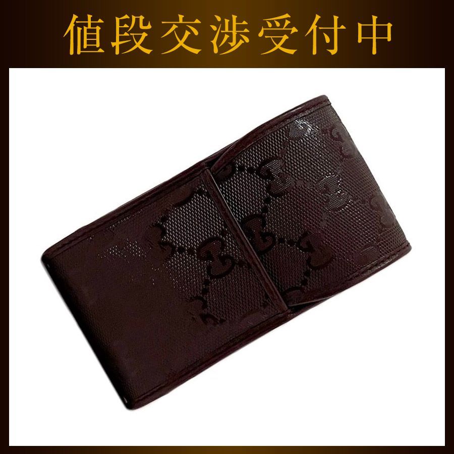 グッチ 煙草ケース ボルドー アルドワーズ 181716 ec-20640