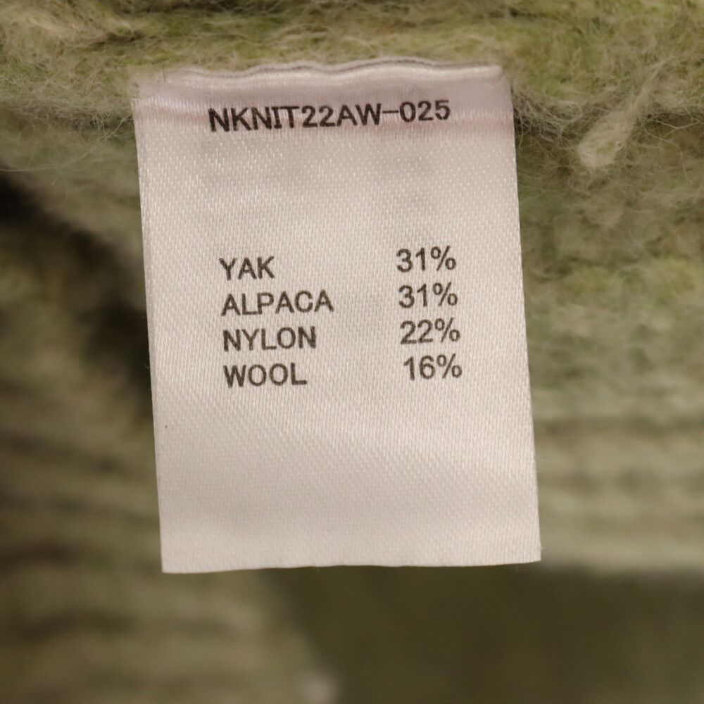 NKNIT (ンニット) 22AW アルパカ混 ウール ケーブルニット
