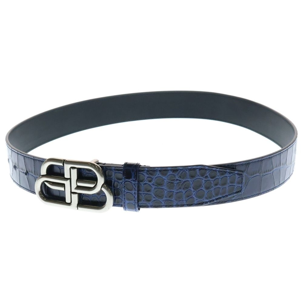 BALENCIAGA ロゴバックル クロコダイルベルト BALENCIAGA 関税込み