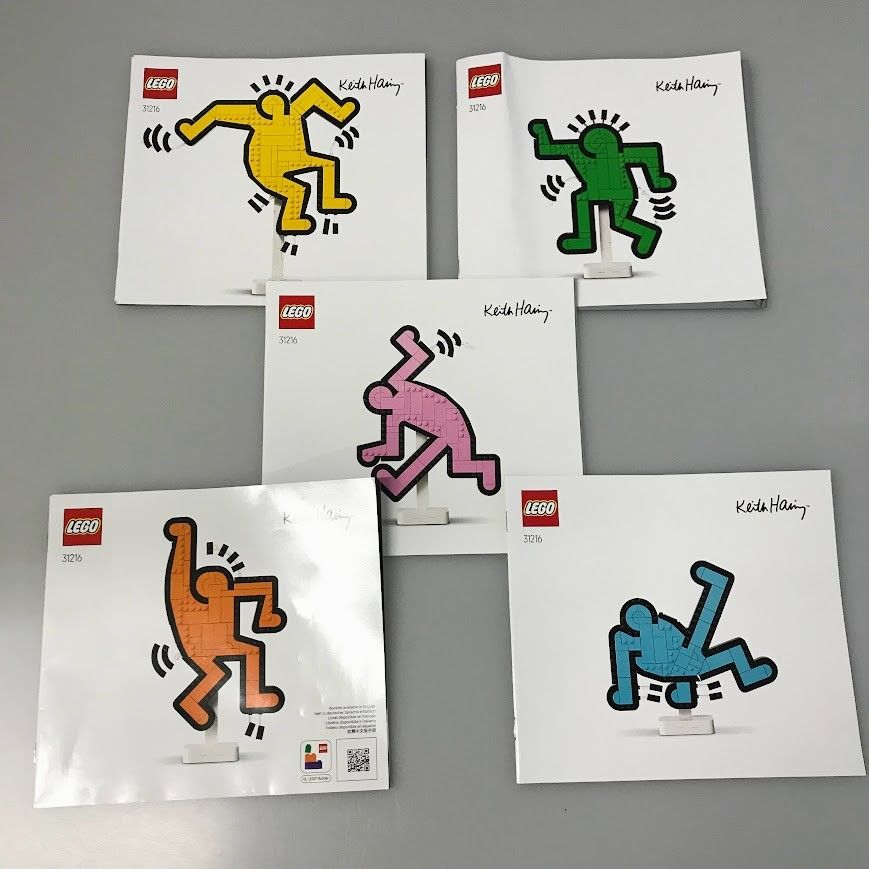 正規品 中古 LEGO レゴ art アート 31216 Keith Haring 踊るフィギュア