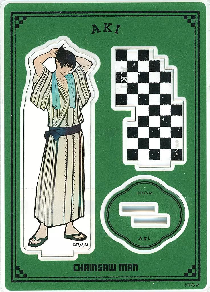 チェンソーマン 早川アキ 極楽湯 RAKU SPA アクリルスタンド 中古】アクリルスタンド・アクリルパネル 早川アキ アクリル