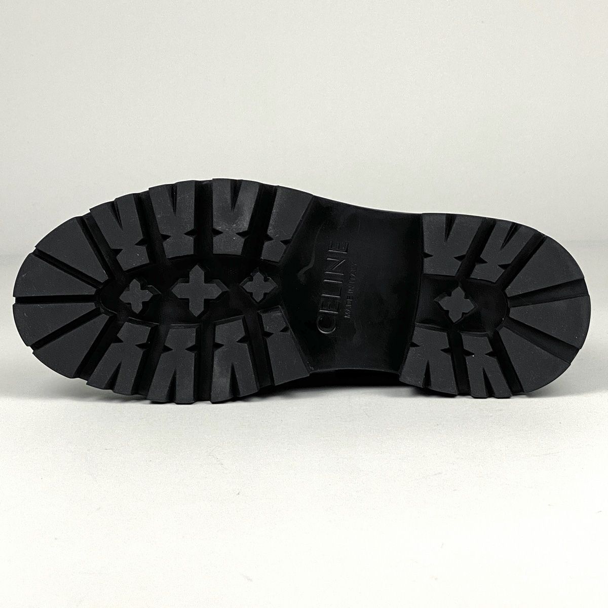 セリーヌ CELINE ロゴ レースアップ ショートブーツ 厚底 ラギッド  