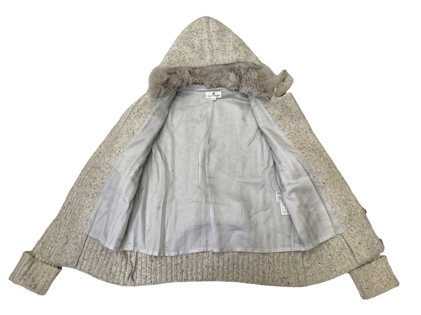 ☆EM0424 Courrèges クレージュ ジャケット ダッフル ニット