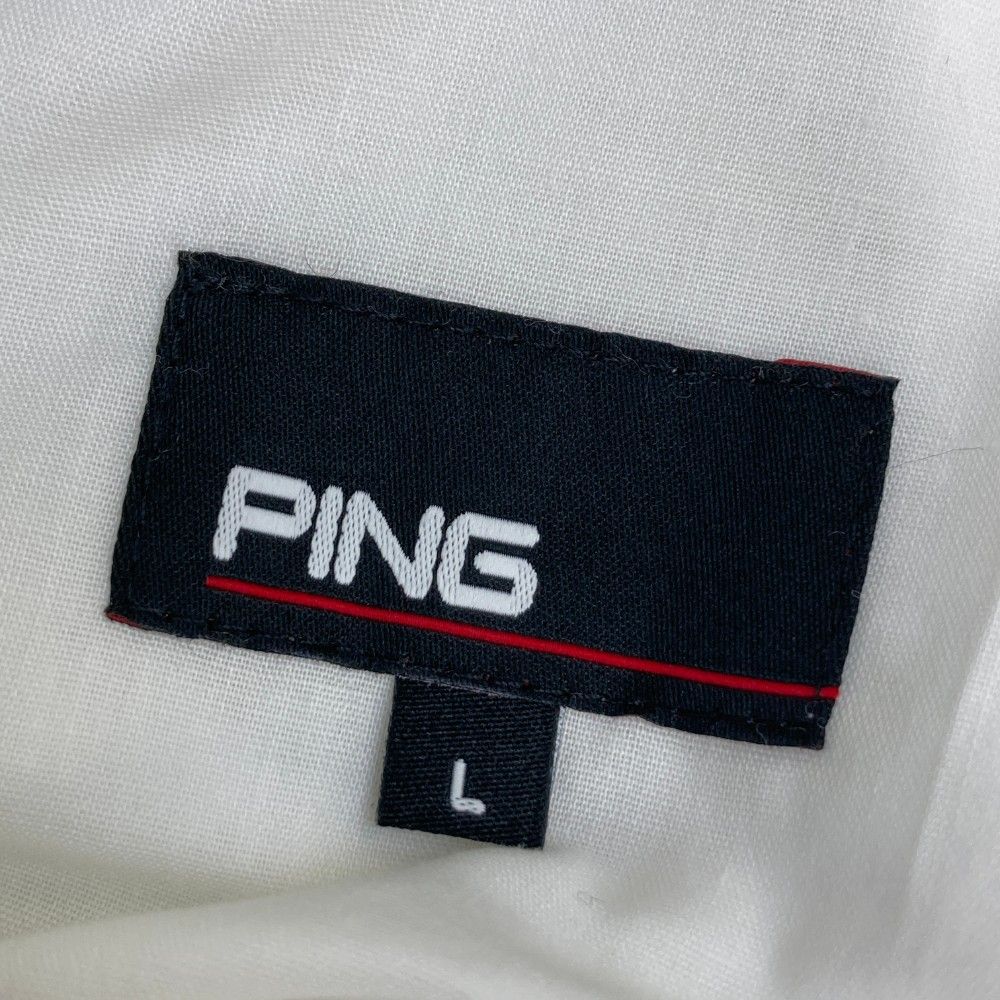サイズ：L PING ピン  ロングパンツ  ホワイト系 [240101457489] ゴルフウェア メンズ ストスト サイズ：L PING ピン ロングパンツ ホワイト系 [240101457489