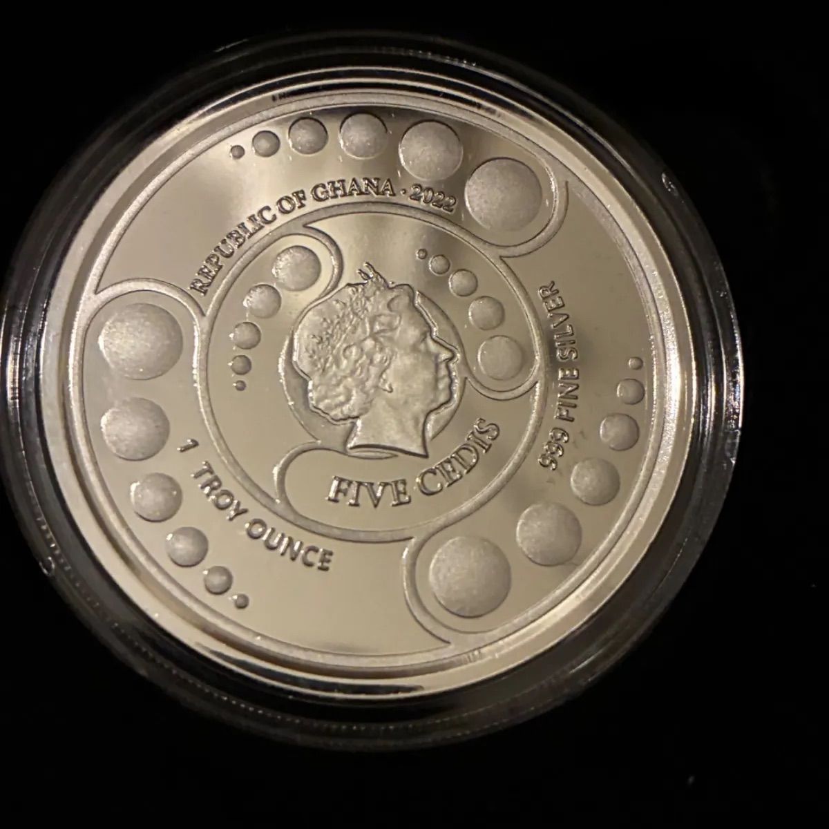 2025年ガーナ 宇宙人•エイリアン 純銀1オンスプルーフ銀貨