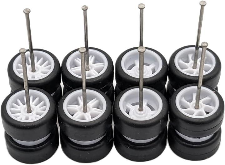 1/64 ミニカー 高質品なホイール 4台分セット Amazon.co.jp: 1/64 カスタム ホイール 4台分 TE37風 シルバー