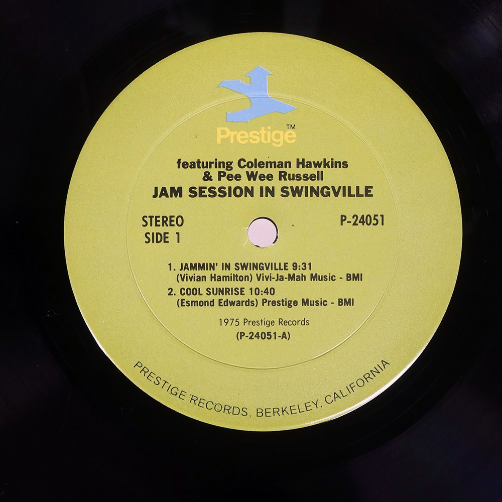 SHILOH US盤レコード 米 US盤 COLEMAN HAWKINS/JAM SESSION IN SWINGVILLE/PRESTIGE