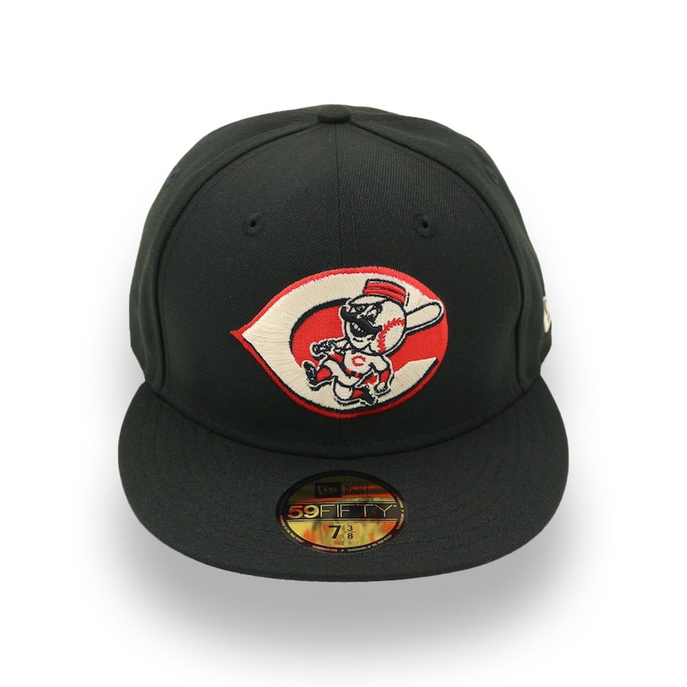 日本未発売 ニューエラ シンシナティ レッズ マスコット ミスターレッド クーパーズタウン キャップ | NEW ERA CINCINNATI REDS MASCOT Mr. RED COOPERSTOWN 59FIFTY BLACK