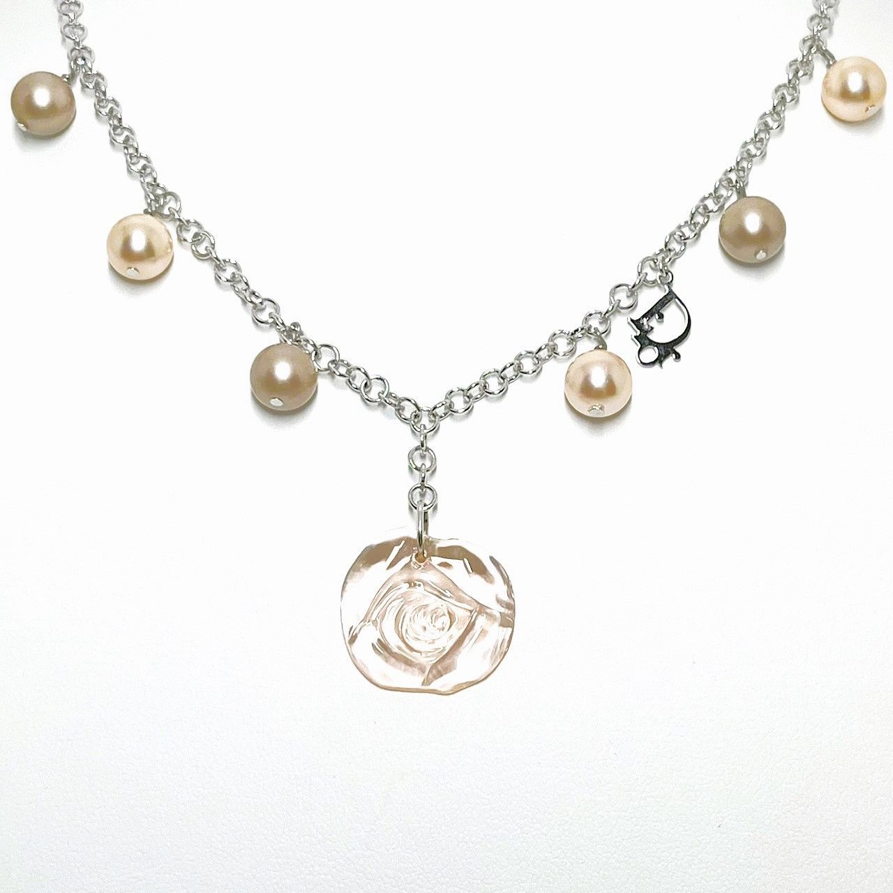 値下げ！Christian Dior クリスチャンディオール ローズ ネックレス 