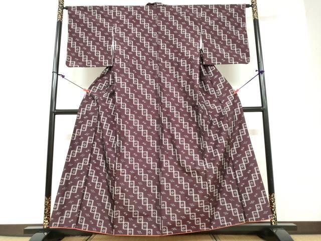 平和屋着物○本場琉球絣 正絹 逸品 DAAV4952ud