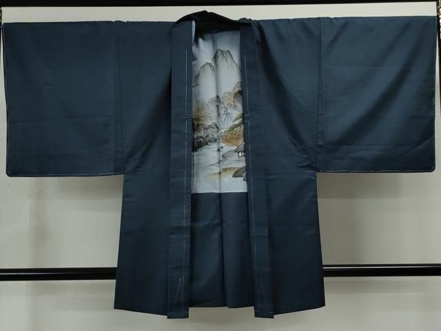 平和屋着物○男性 本場大島紬 アンサンブル 100亀甲 総詰め キング