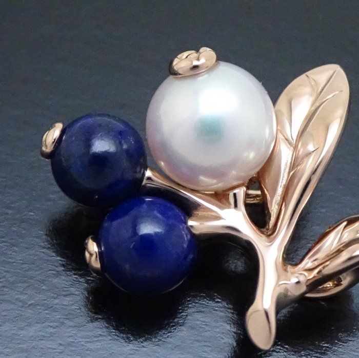 ☆MIKIMOTO☆パール×揺れるビジュー　ピンブローチ MIKIMOTO ミキモト パール 真珠 ダイヤモンド ピンブローチ