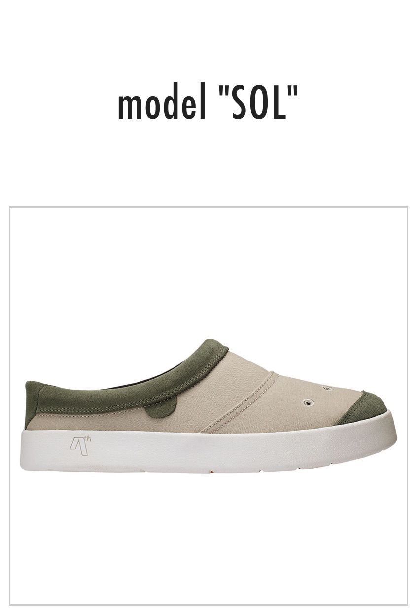 AREth アース model SOL Green x Natural サンダル スニーカー スケボー スケシュー ヘンプ 27.5