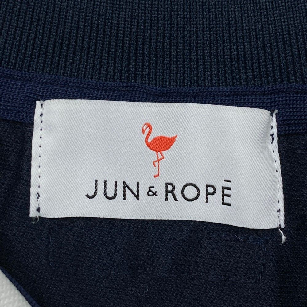サイズ：S JUN&ROPE ジュン アンド ロペ  半袖ポロシャツ  ネイビー系 [240101440435] ゴルフウェア レディース ストスト サイズ：S JUN&ROPE ジュン アンド ロペ 半袖ポロシャツ