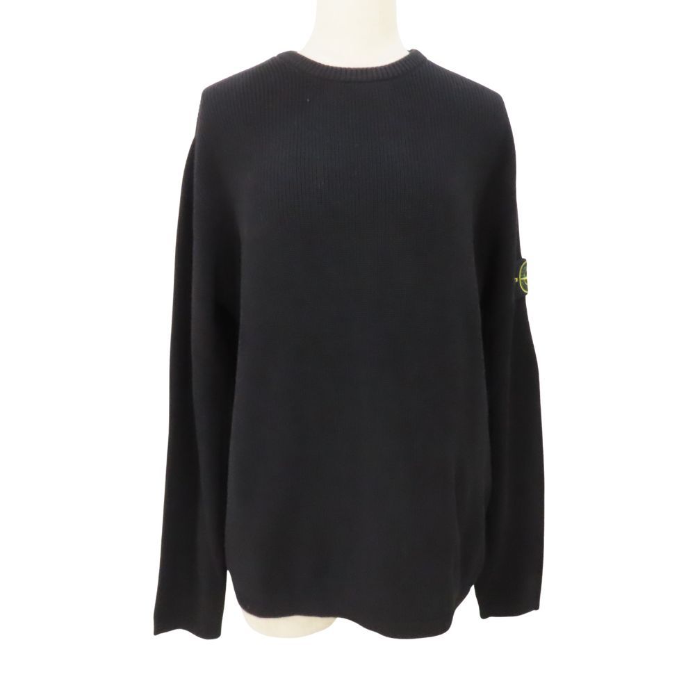 中古】Stone Island ストーンアイランド ニット ブラック Mサイズ タグ