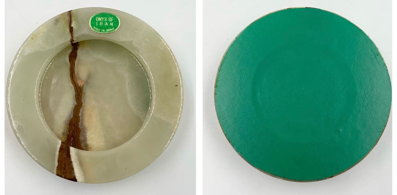 オニックス 大理石 灰皿 ライター 応接セット 煙草入れ 昭和レトロ