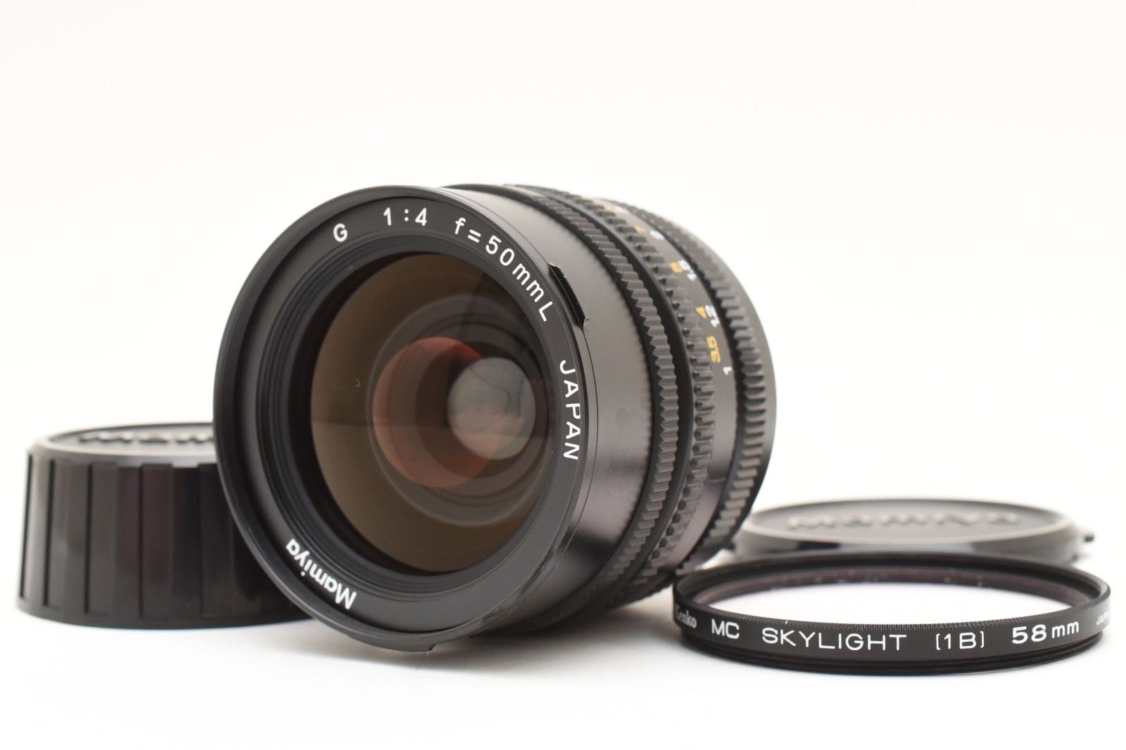 ◆ マミヤ Mamiya G 50mm f|4 L 中判 広角 レンズ New 6 Six 動作 済 1320 ◆