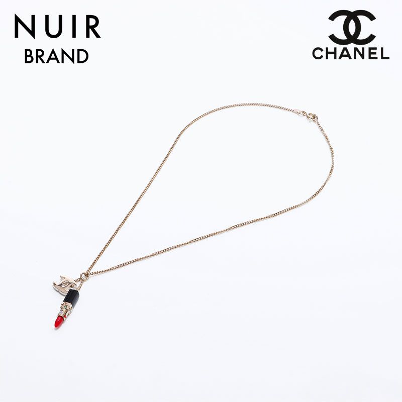 CHANEL シャネル ネックレス 2004年 口紅モチーフ ココマーク - メルカリ