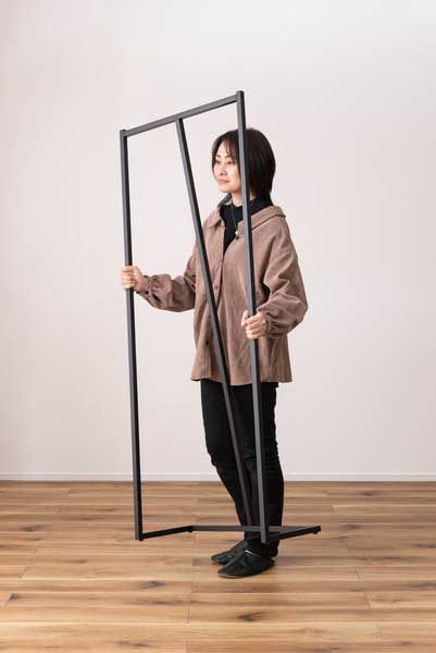 ２台セット スチール製のハンガーラック