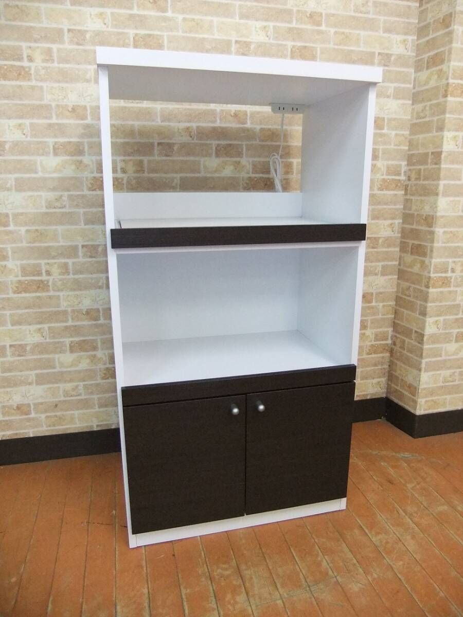 一部地域除く キッチン収納 レンジ台 キッチンボード 国産品