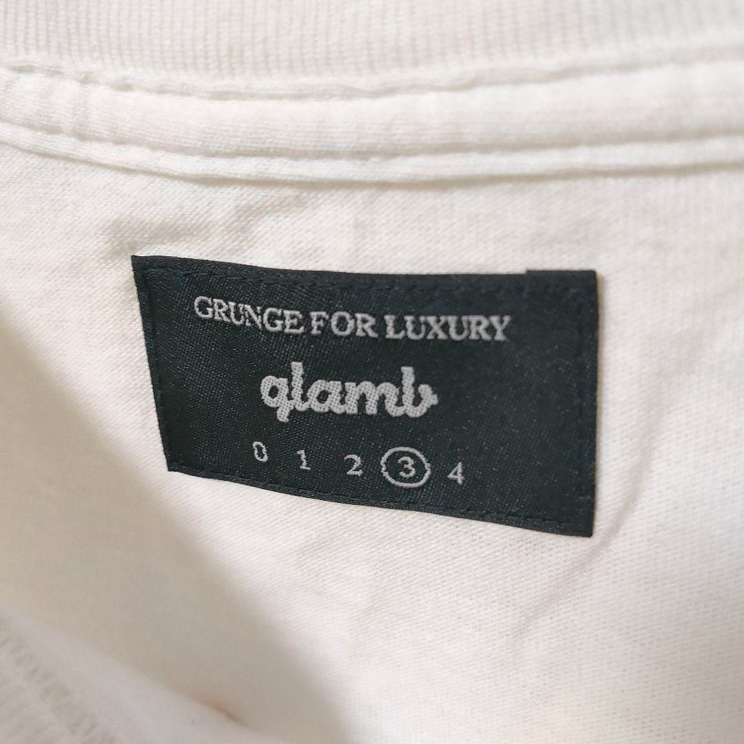 glamb ディズニー ミッキー ホワイト 半袖Tシャツ グラム Size3 - 古着