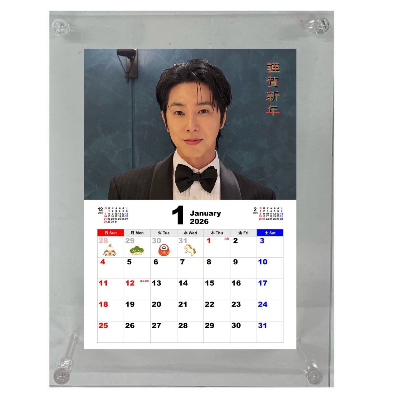 ユノ ユンホ TVXQ 東方神起 2026 フォトフレーム 卓上