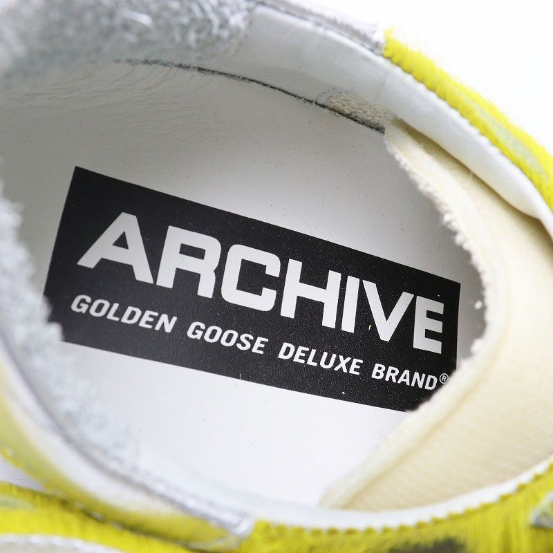 メンズ 極美品 ゴールデングース GOLDEN GOOSE SUPERSTAR YELLOW HORSY