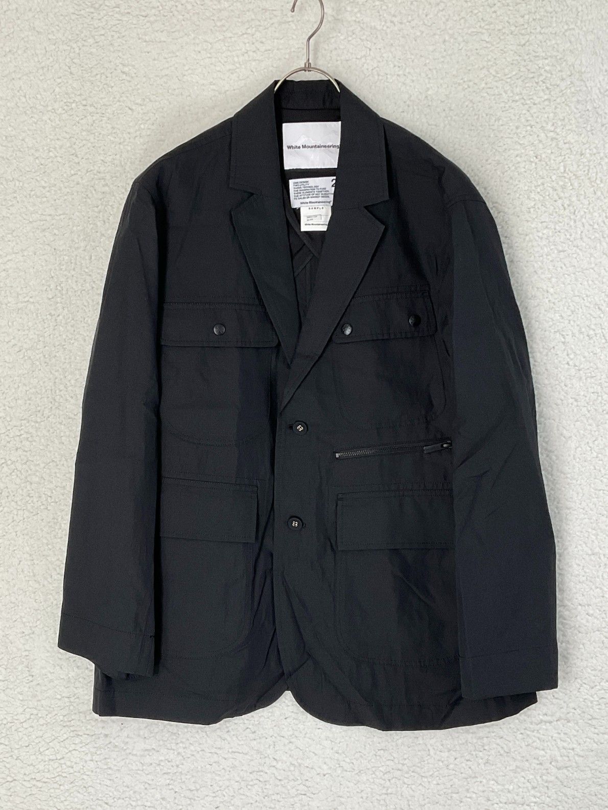 White Mountaineering ホワイトマウンテニアリング 2 ブラック HUNTING LAPEL JACKE