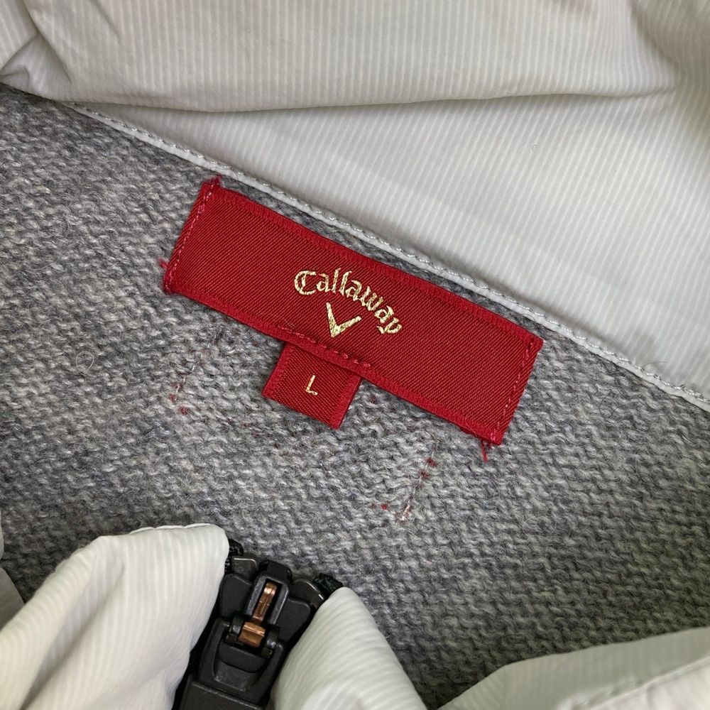 革新 サイズ L CALLAWAY キャロウェイ レッドレーベル 中綿切替 ニット ジップジャケット グレー系 240101505234 ゴルフウェア メンズ ストスト おすすめの