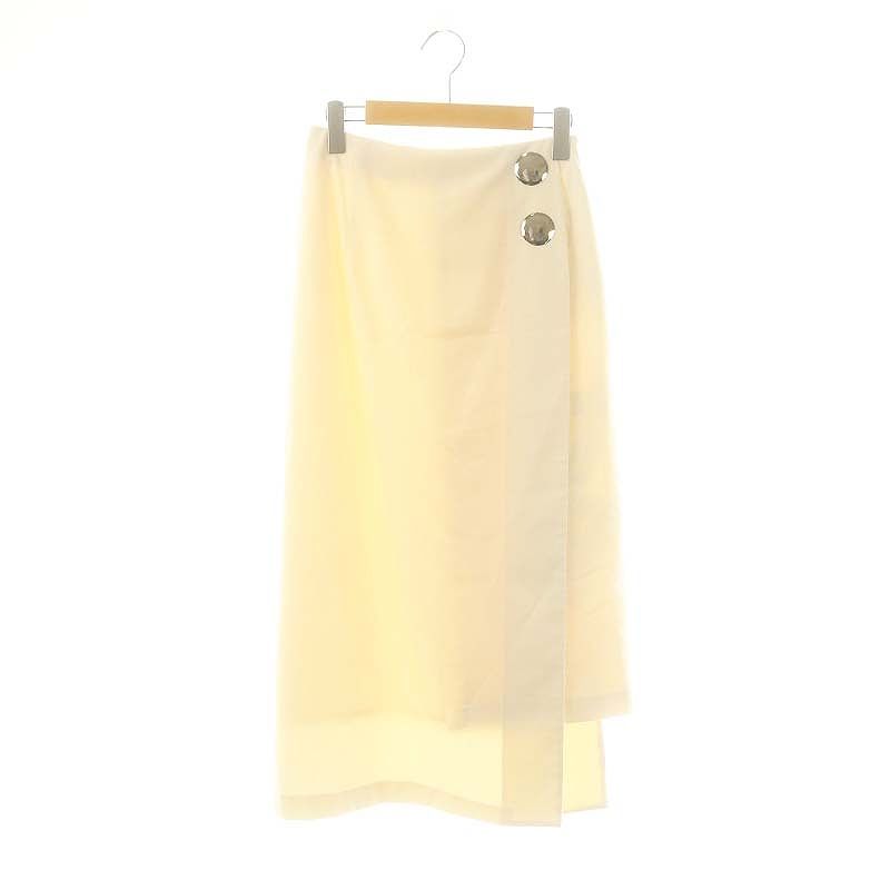 ダイアグラム グレースコンチネンタル Diagram GRACE CONTINENTAL 24AW ラップタイトスカート マキシ ロング 36 アイボリー 0324421027 |AT OS