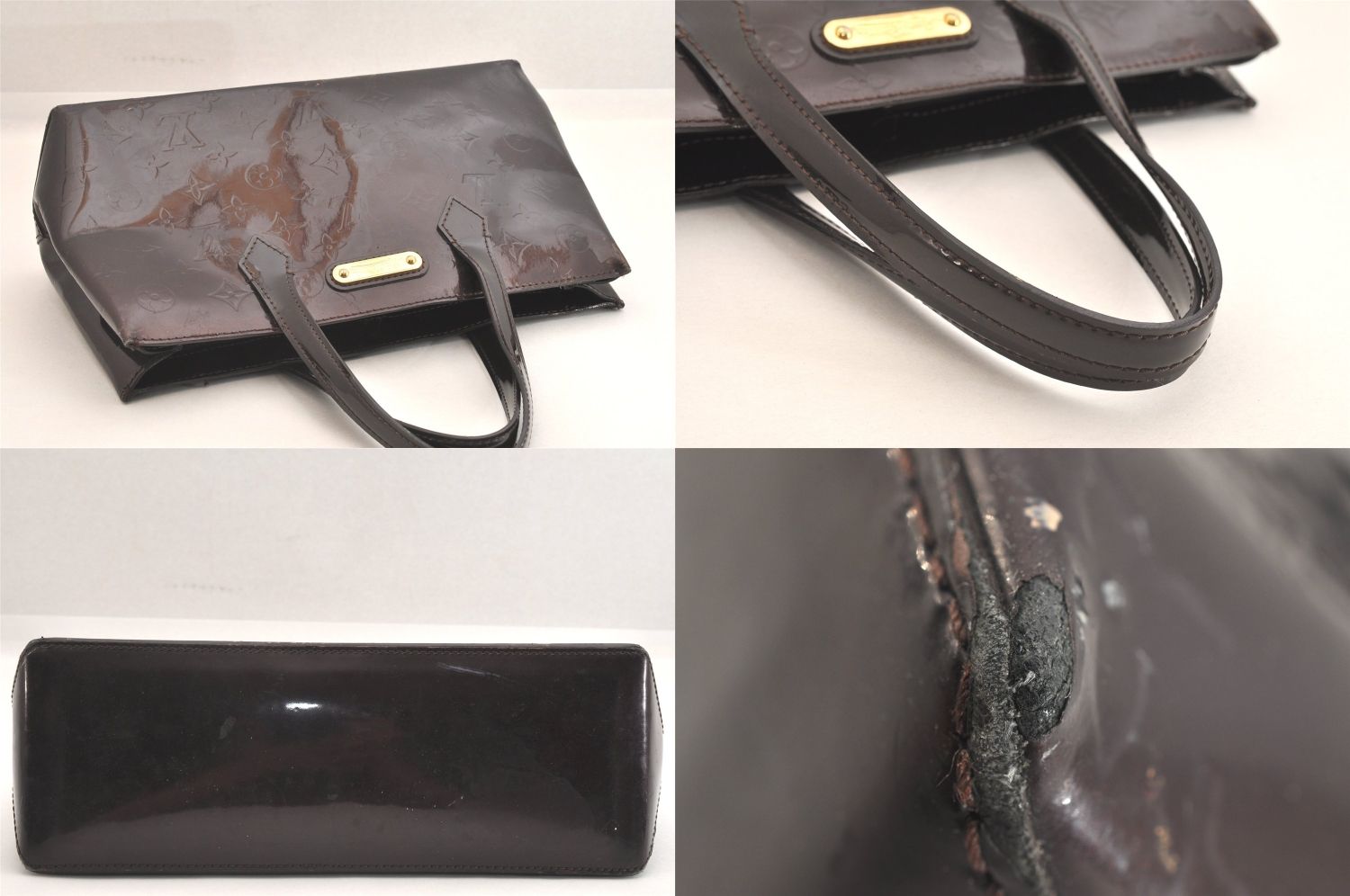 ハンドバッグ ワインレッド