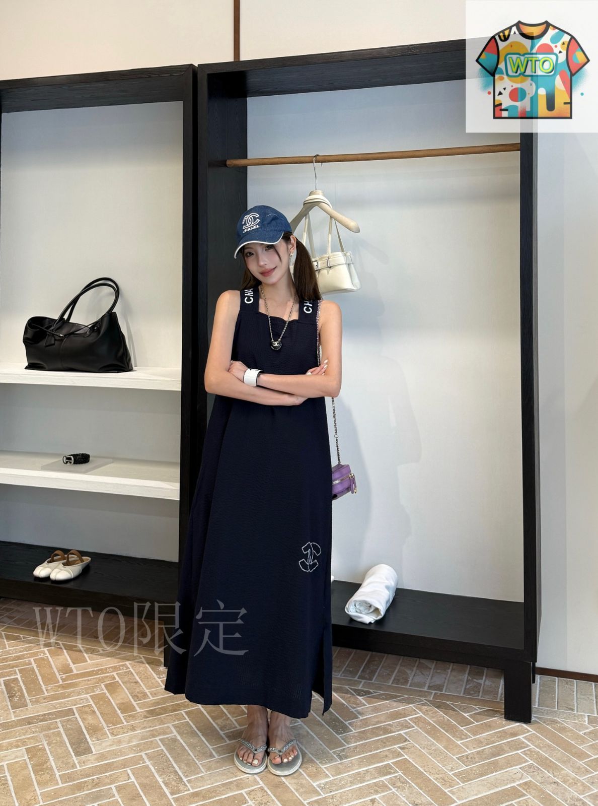 今日特価】Chanel 新款 ヴィンテージ風ロングワンピース-1