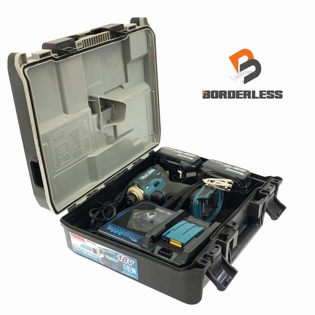 品 makita マキタ 充電式インパクトドライバ TD172DRGX 青 バッテリ2個 18V6.0Ah 充電器 ケース付