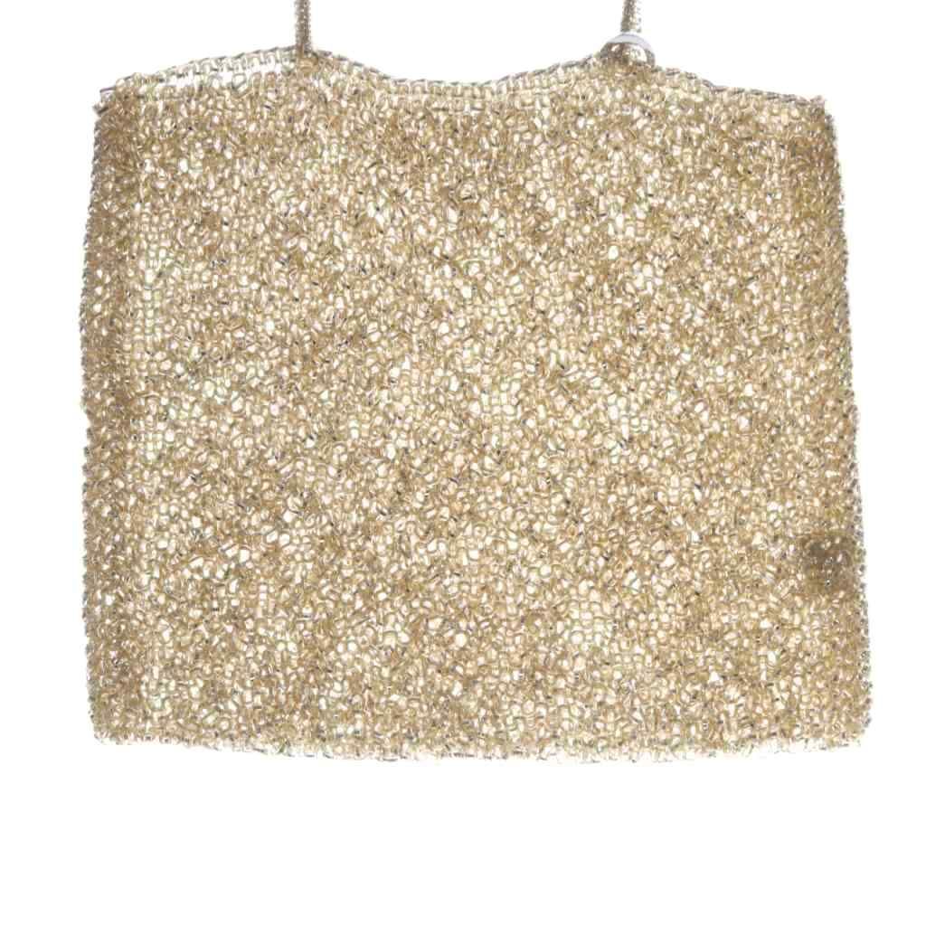 アンテプリマ スクエア ワイヤーバッグ ハンドバッグ ゴールド色