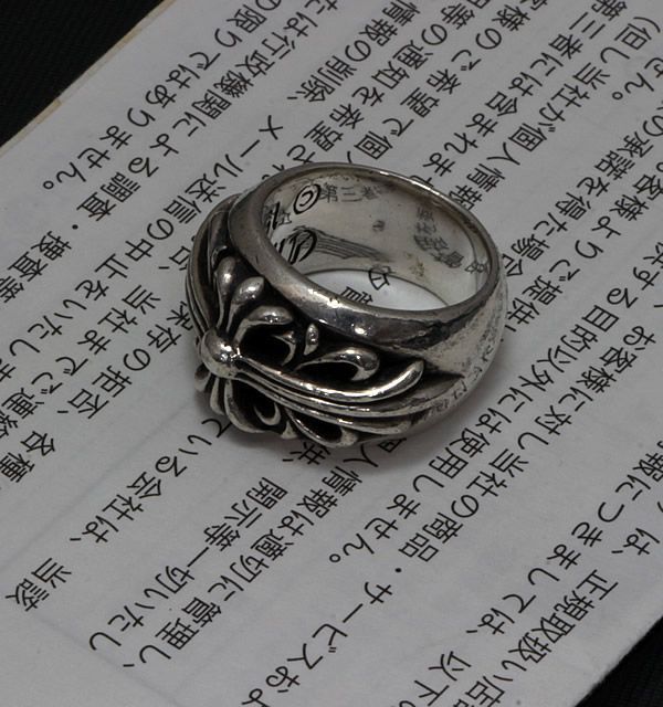 本日まで。クロムハーツ リング 銀座店 クロムハーツ フローラルクロス リング 約7号 89244 - メルカリ