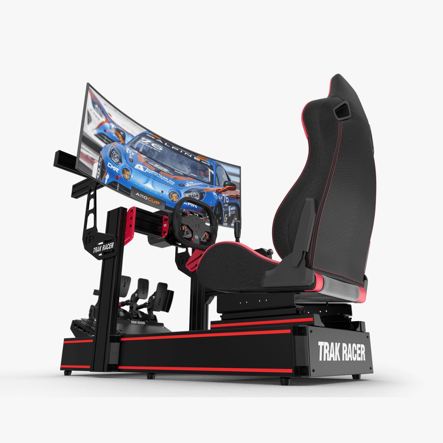 完成品　Trak racer 160S ブラック シムレーシングコックピット Trak Racer TR1605 レーシングコックピット セット ハンコン