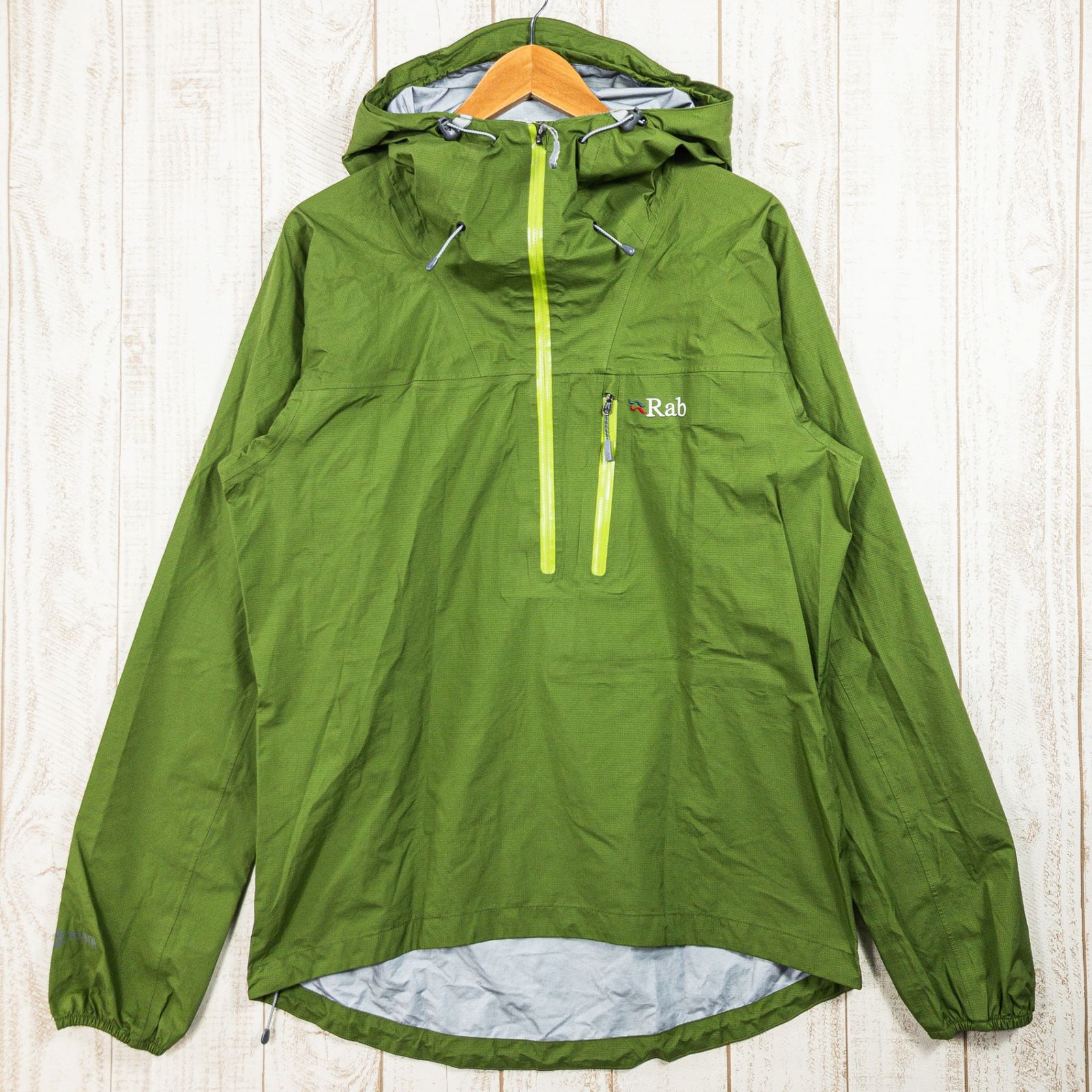 Men s M グリーン系 Rab ラブ デマンド プルオン Demand Pull-On ナイロン ウェア トップス アウター ジャケット レインシェル eVent イーベント z00051869 レインシェル アウタ
