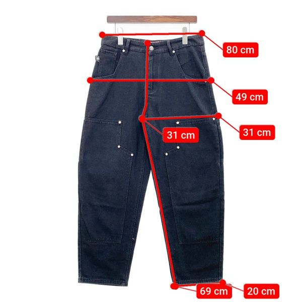 スターチームブラックデニム 32 STAR TEAM デニム ブラック 32インチ