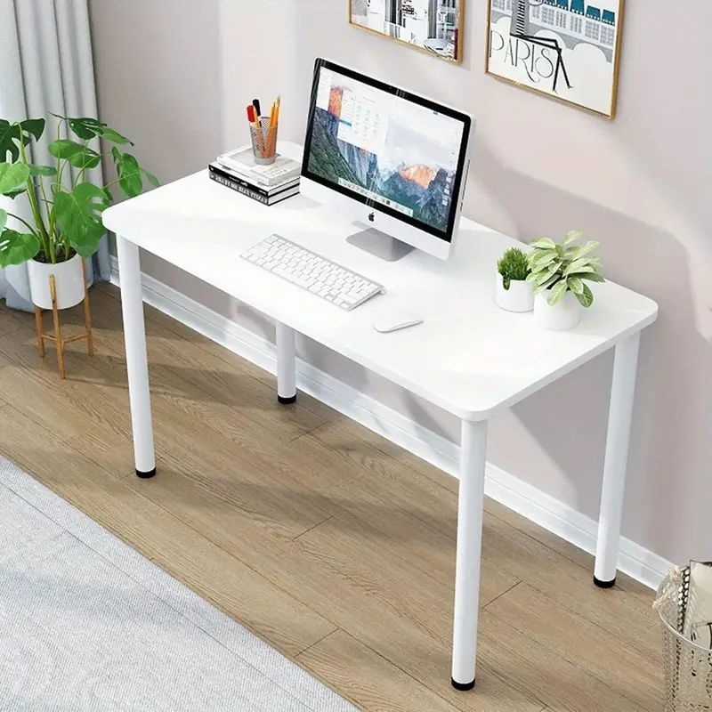 Probasto コンピューターデスク デスク 学習机 幅120 × 奥行60 × 高さ75 cm ラウンドコーナー ダイニングテーブル アジャスター付き 簡単組み立て 作業台 学習机 在宅勤務 食事 オフィス 学習