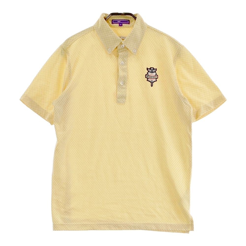 サイズ：M BEAMS GOLF ビームスゴルフ 半袖ポロシャツ ボタンダウン