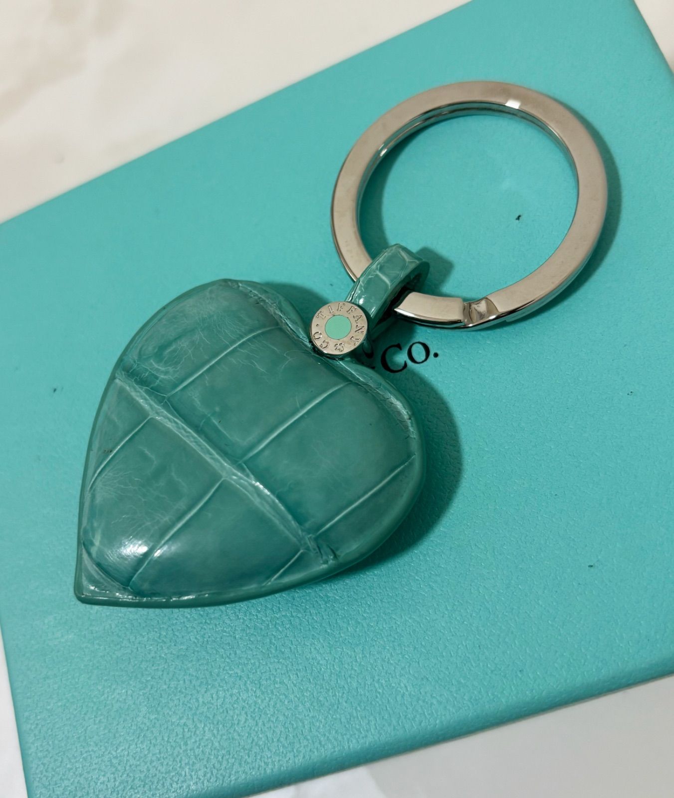 Tiffany&Co. ティファニー キーリング チャーム クロコダイル レザー Tiffany&Co. ティファニー キーリング チャーム クロコダイル