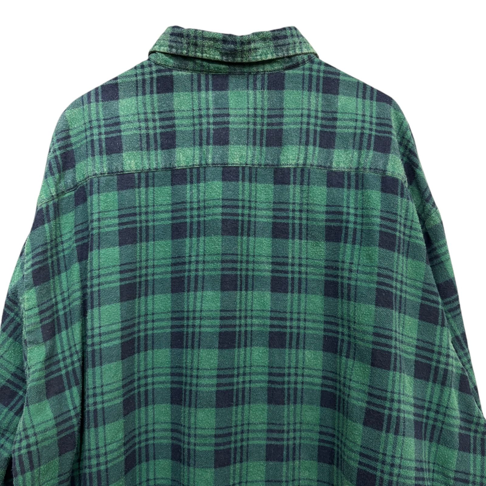 90's プリントフランネルシャツ Old Plaid Print Flannel L/S S