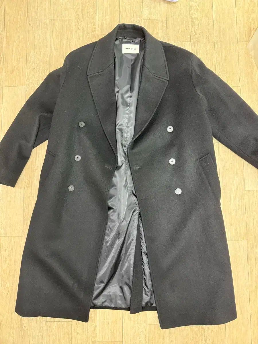 INSILENCE インサイレンス ダブル ロング コート ブラック M