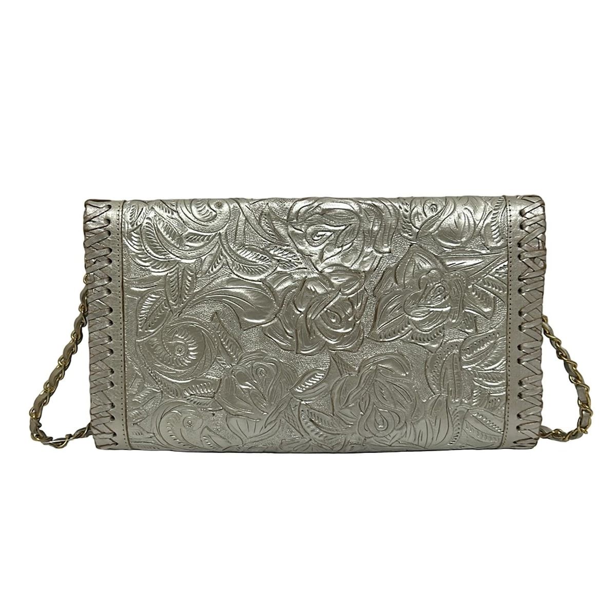 ろ*と様 カービングトライブスチェーンショルダーバッグ Carving Tribes(カービングトライブス) ショルダーバッグ - シルバー