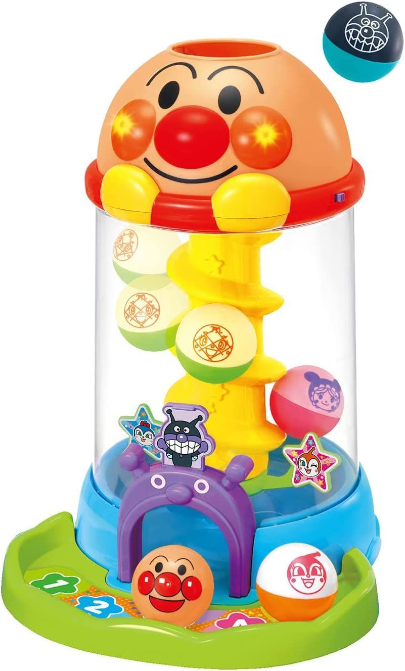 【新品】アンパンマン NEW！にぎって！おとして！光るくるコロタワー