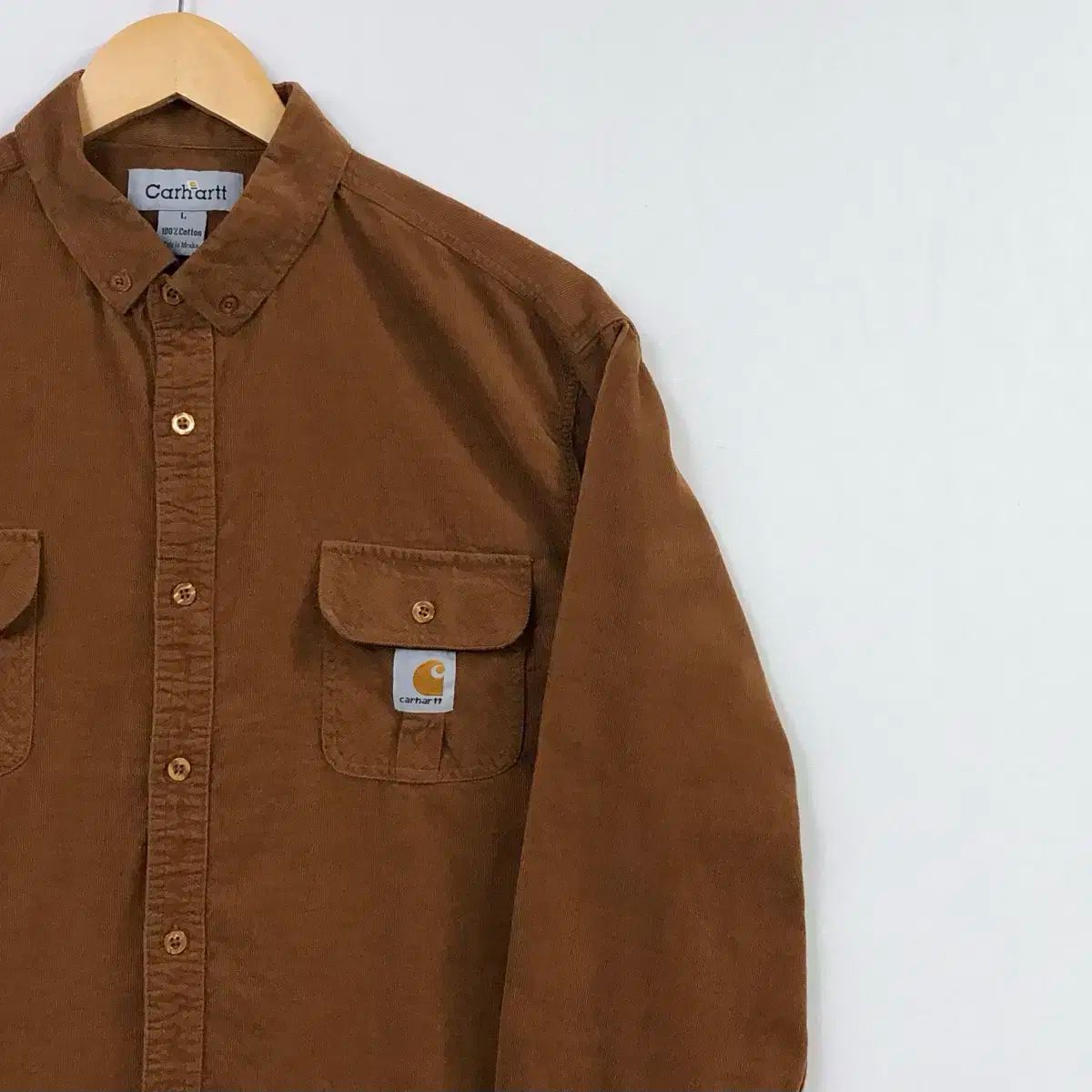 【雷市場（ポンジャン）商品韓国直送】 100 Carhartt(カーハート) コーデュロイ シャツ