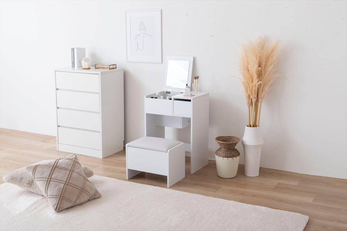 販売済み ♪コンパクトドレッサー［幅50cm］ Qure おしゃれ ドレッサー